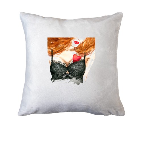 Подушка Дівчина з сердечком