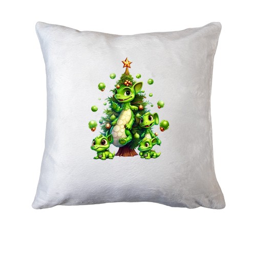 Подушка Драконы с новогодней ёлкой