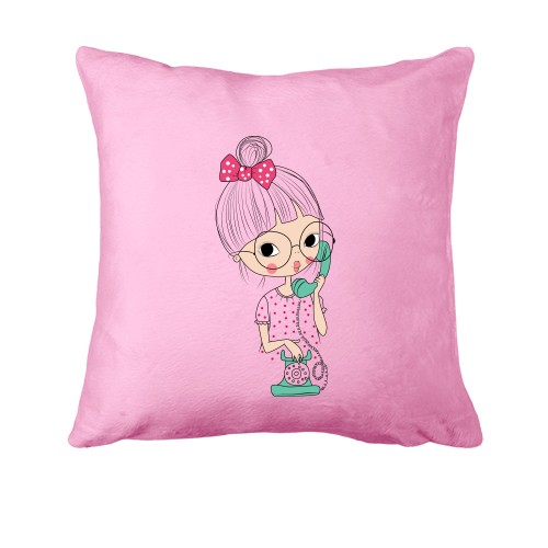 Подушка Girl with phone