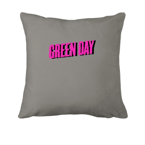 Подушка Green day розовый логотип