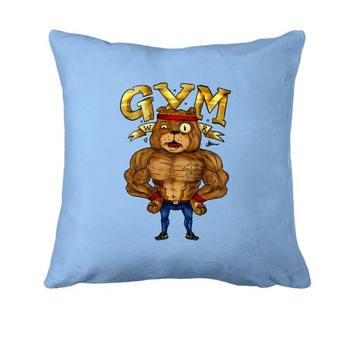 Подушка Gym с бульдогом (мульт)