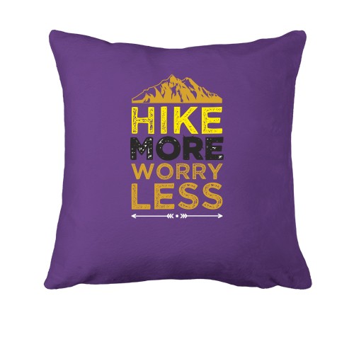 Подушка Hike more worry less