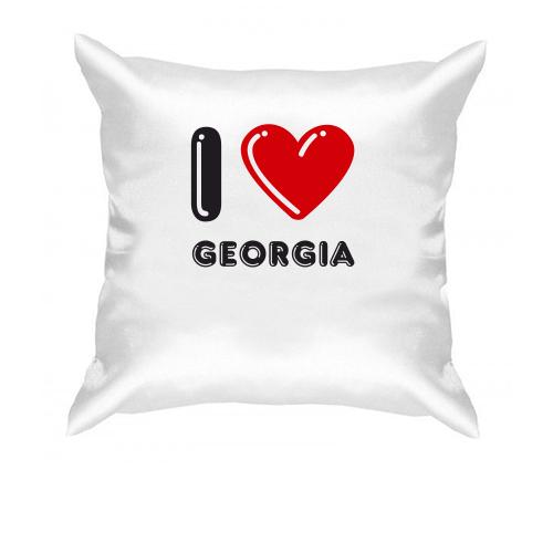 Подушка I love Georgia