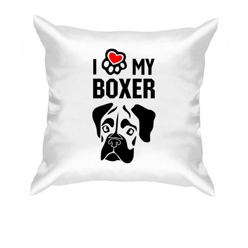 Подушка I love my boxer