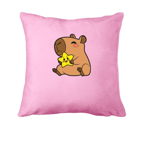 Подушка Капібара обіймає зірочку