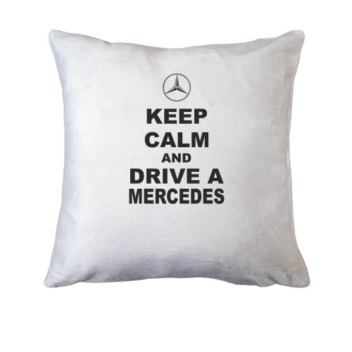 Подушка Keep calm and drive a Mercedes