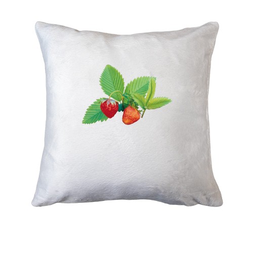 Подушка Клубника с листьями