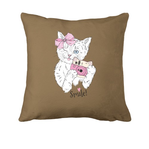 Подушка Кішка-Фотограф
