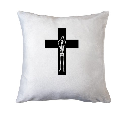 Подушка Хрест зі скелетом