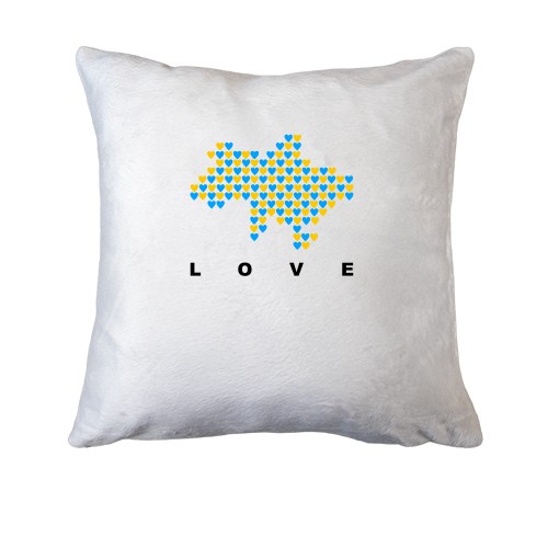 Подушка Love Ukraine (Карта)