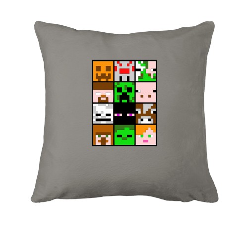 Подушка Minecraft Creeper Patern