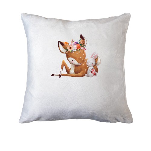 Подушка Олень з зайчиком