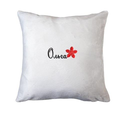 Подушка Ольга з квіткою