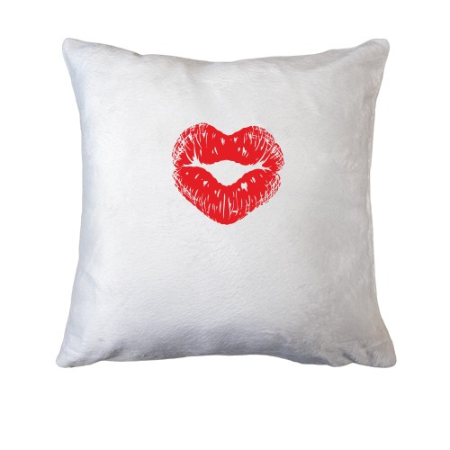 Подушка Поцелуй в виде сердца