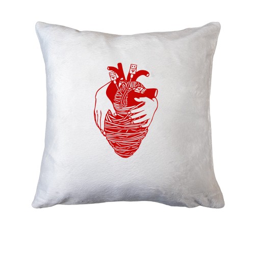 Подушка С сердцем и usb