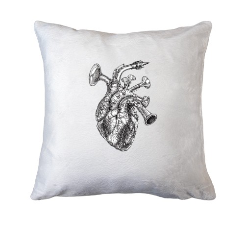 Подушка Сердце-саксафон