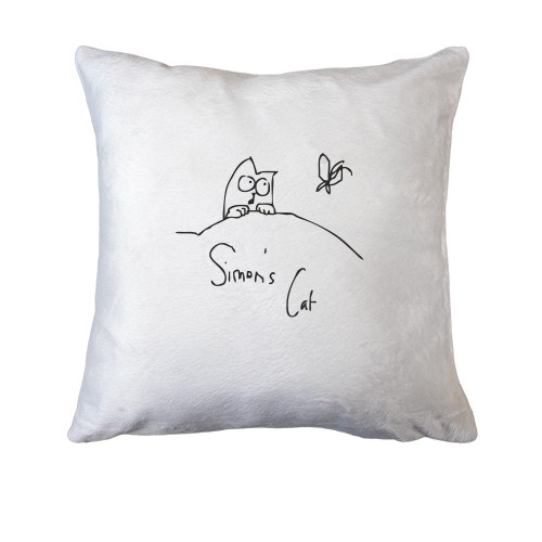 Подушка Simon's Cat с бабочкой