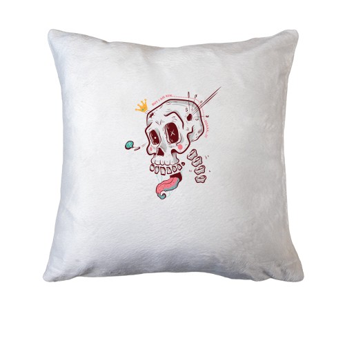 Подушка Skull with tongue. art