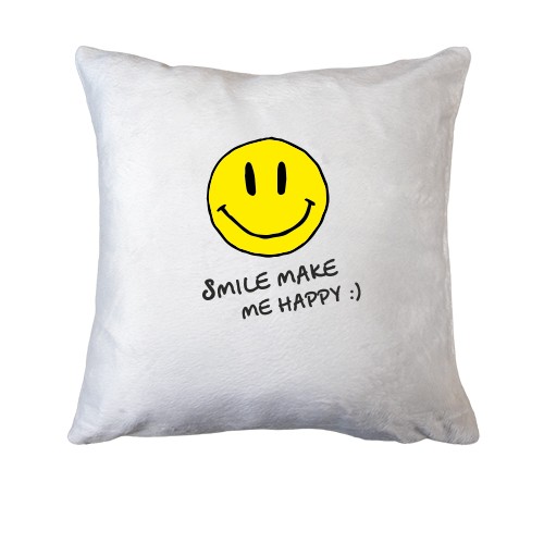 Подушка Smile Make me happy