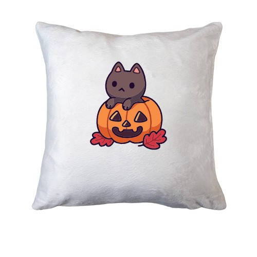 Подушка Тыква с котом (2)