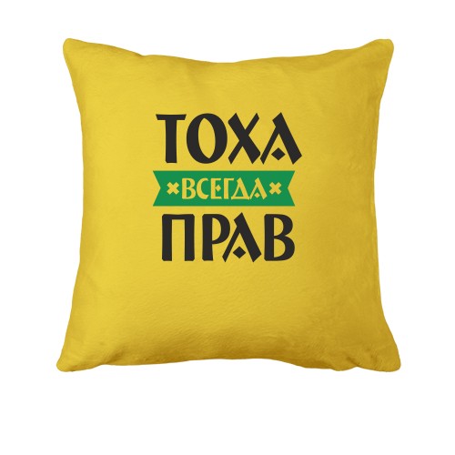 Подушка Тоха всегда прав
