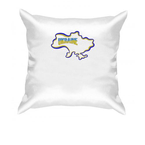 Подушка Ukraine с картой