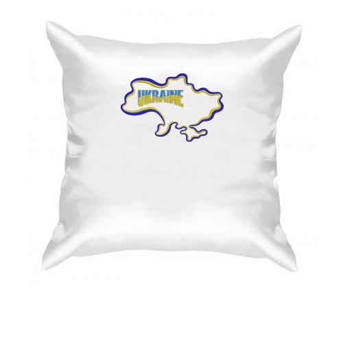 Подушка Ukraine з мапою