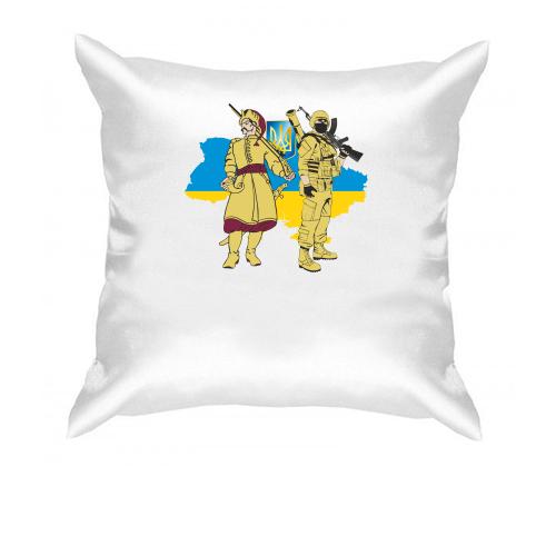 Подушка Український солдат та козак