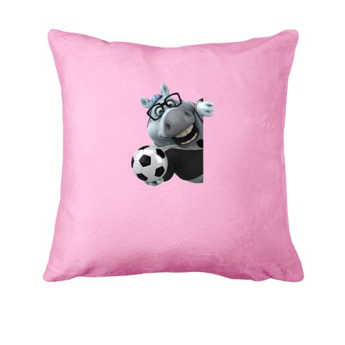 Подушка Веселая лошадь с футбольным мячом
