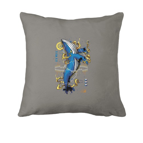 Подушка Whale upright art