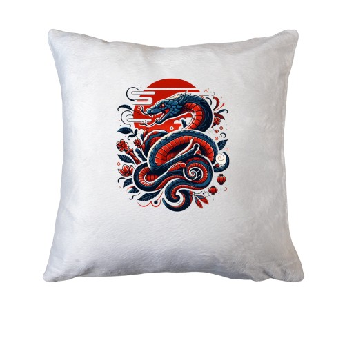 Подушка Змея в японском стиле