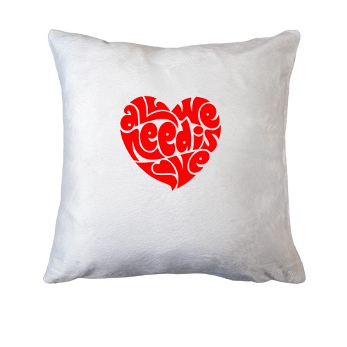 Подушка all we need is love (2)