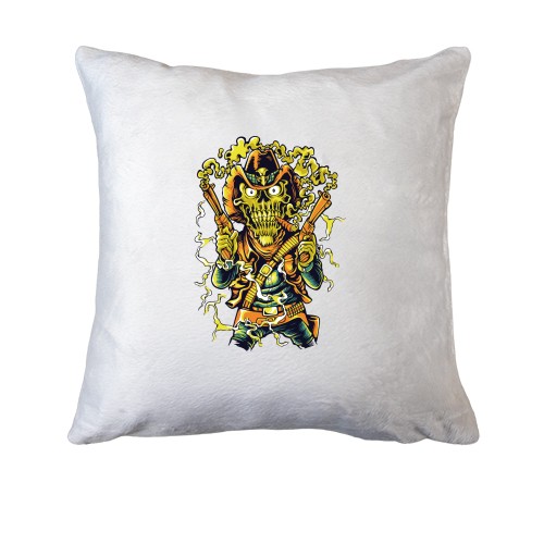 Подушка з ковбоєм-скелетом