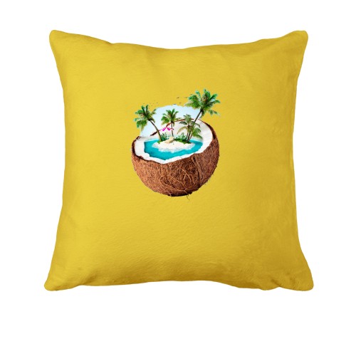 Подушка c островом в кокосе