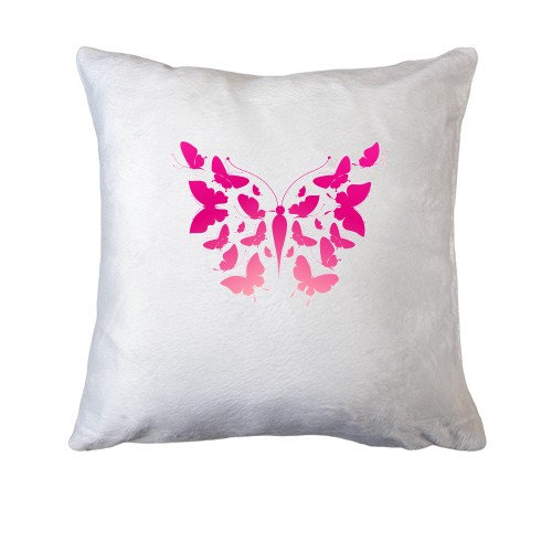 Подушка cо стаей бабочек