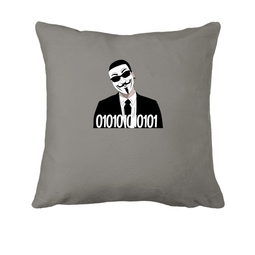 Подушка для програміста з маскою анонімуса (2)
