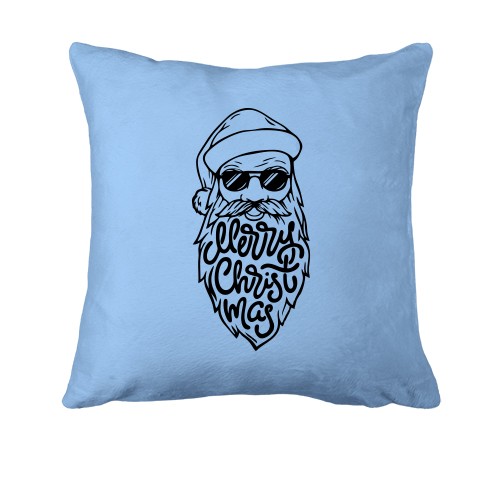 Подушка крутой Санта - Merry Christmas