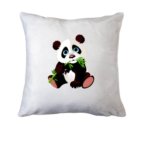 Подушка панда з бамбуком