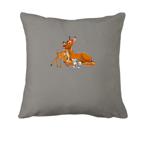 Подушка с Бэмби и его семьей