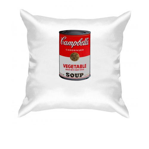 Подушка з Campbell's soup