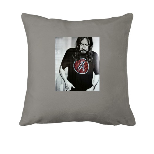 Подушка с Егором Летовым в футболке Антихайп