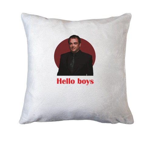 Подушка с Кроули - hallo boys