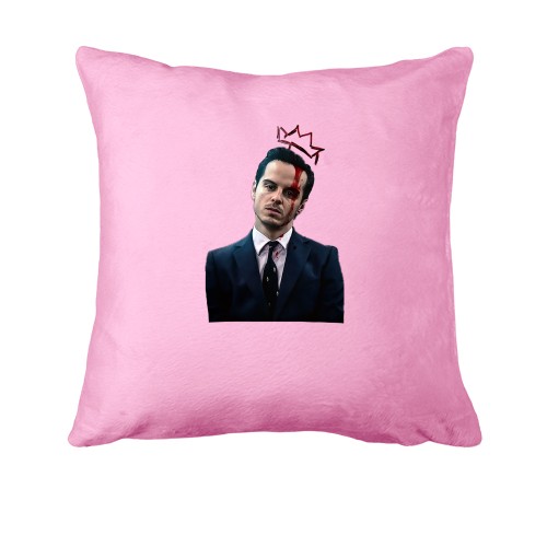 Подушка с Мориарти и короной (Sherlock)