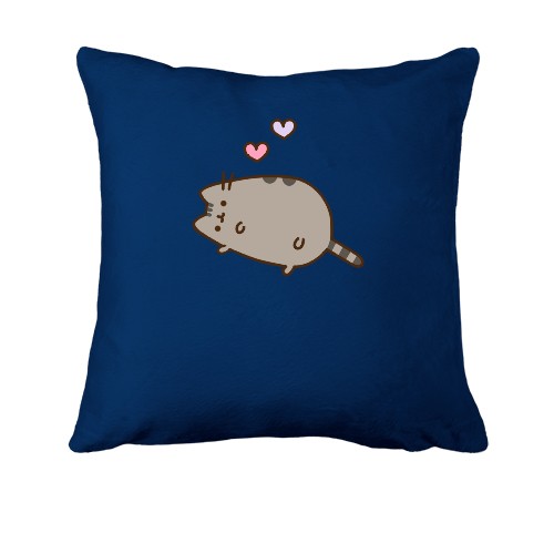 Подушка с Пушин котом и сердечками