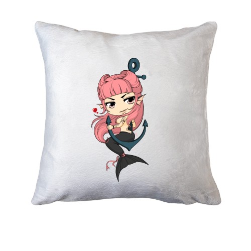 Подушка с Русалочкой в стиле аниме