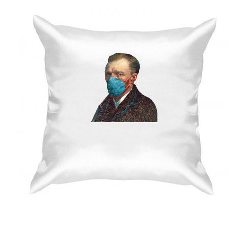 Подушка с Ван Гогом в маске (искусство карантина)
