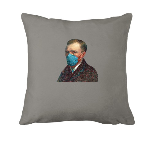 Подушка с Ван Гогом в маске (искусство карантина)