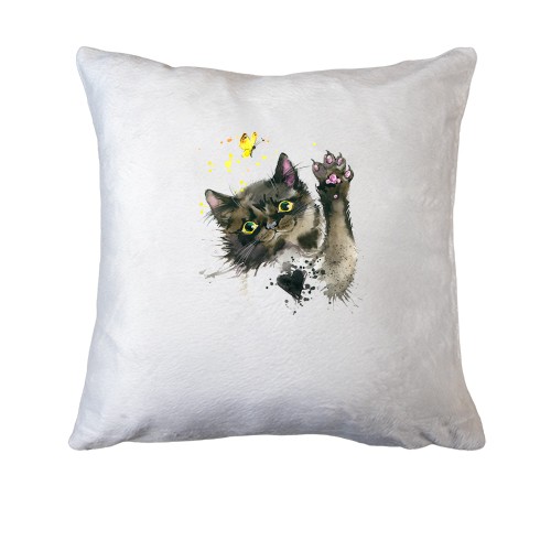 Подушка с акварельным котом (2)