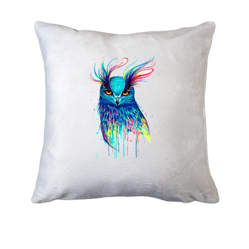 Подушка с акварельной совой