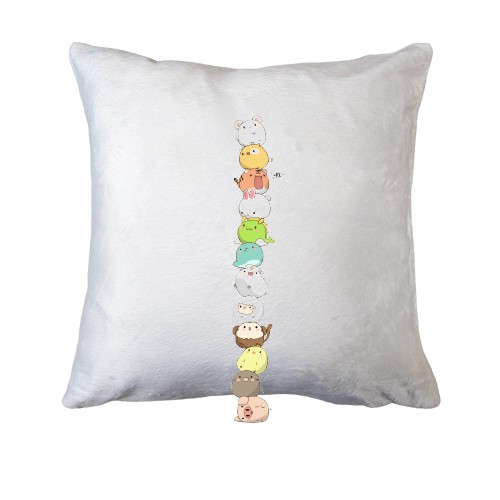 Подушка с анимешными животными